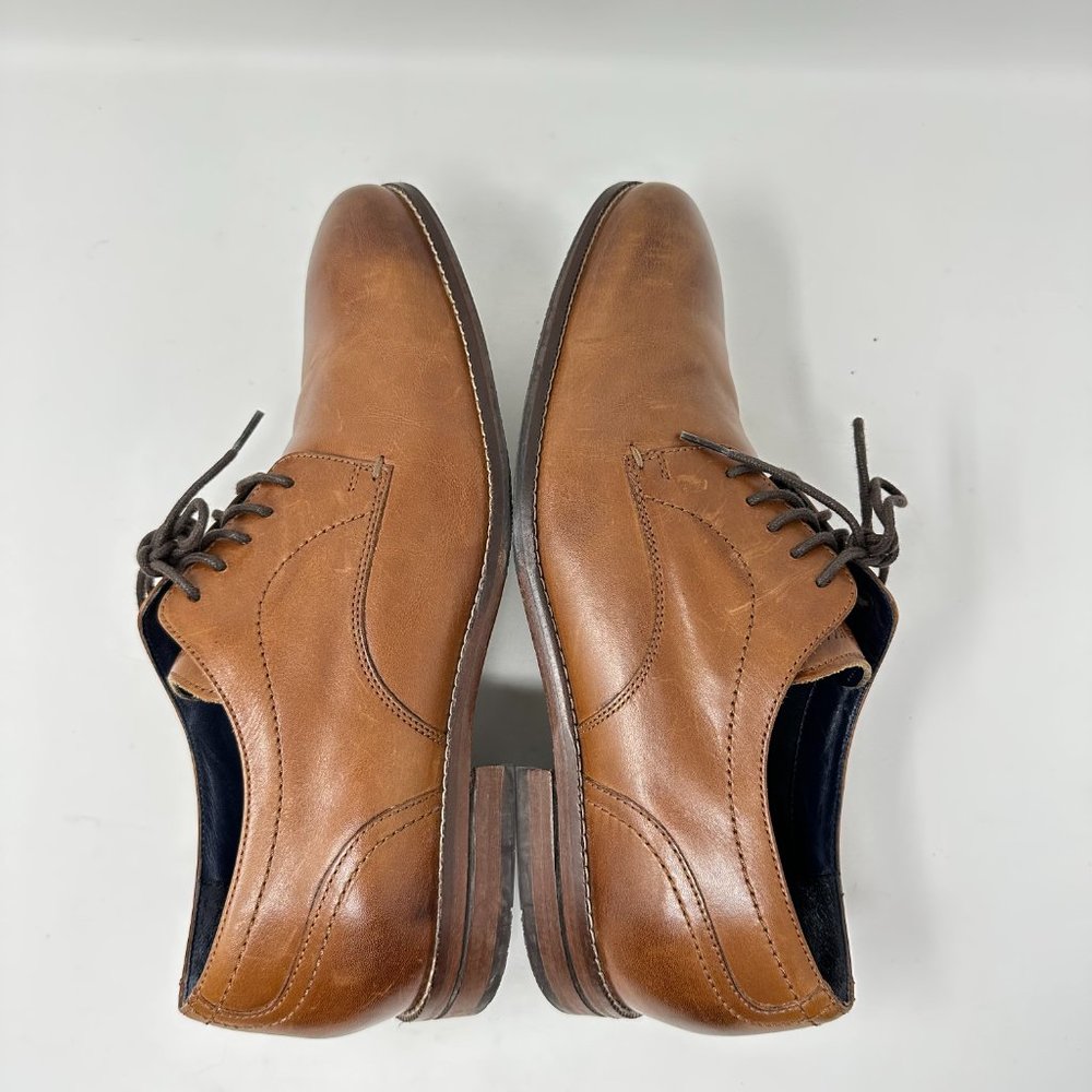 Cole Haan Oxford Grand 360 Johnson Derby Brown Leather Shoes Mens 9.5M - Picture 5 of 14